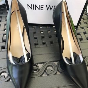 Nine West Black Heels. Size 8. NEVER worn.